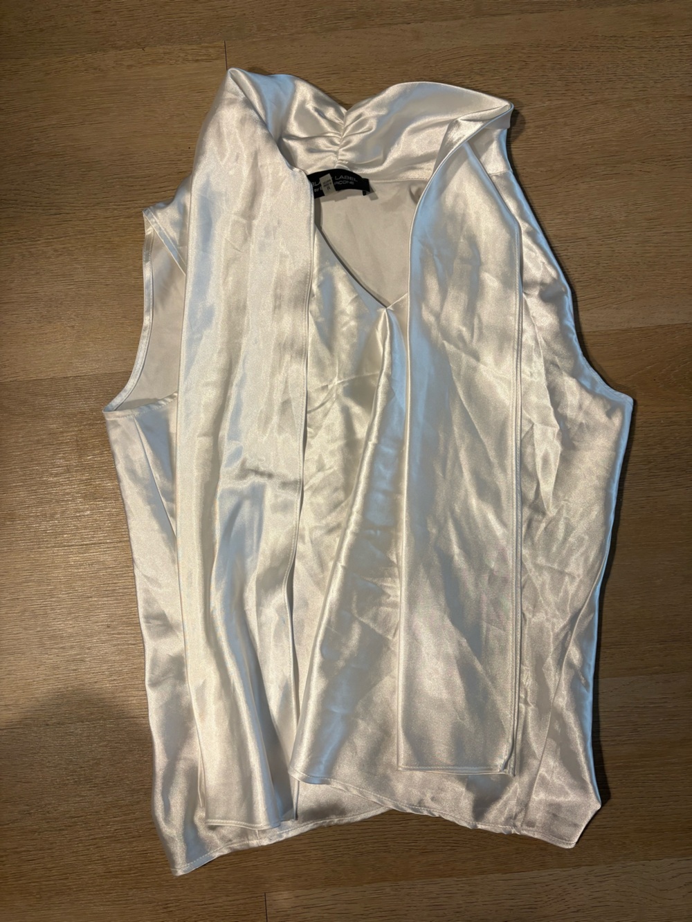 Satin Sleeveless Blouse